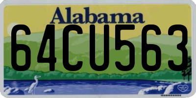 AL license plate 64CU563