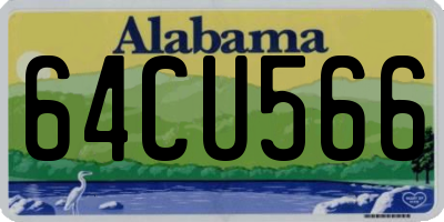 AL license plate 64CU566