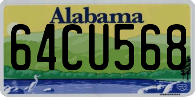 AL license plate 64CU568