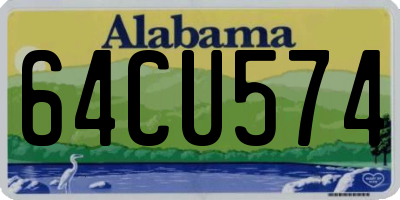AL license plate 64CU574