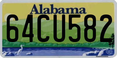 AL license plate 64CU582