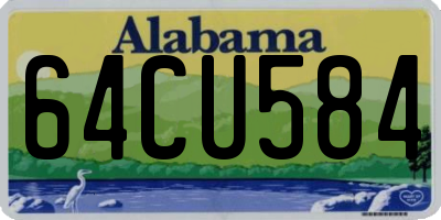 AL license plate 64CU584