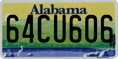 AL license plate 64CU606