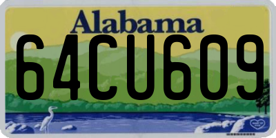 AL license plate 64CU609