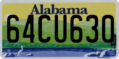 AL license plate 64CU630