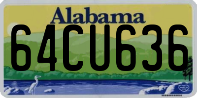 AL license plate 64CU636