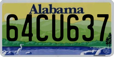 AL license plate 64CU637