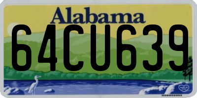 AL license plate 64CU639