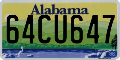 AL license plate 64CU647