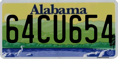 AL license plate 64CU654