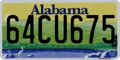 AL license plate 64CU675