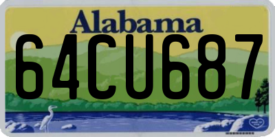AL license plate 64CU687