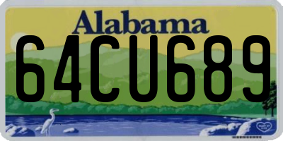 AL license plate 64CU689