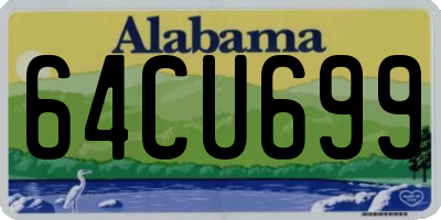 AL license plate 64CU699