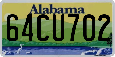 AL license plate 64CU702