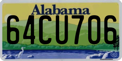 AL license plate 64CU706