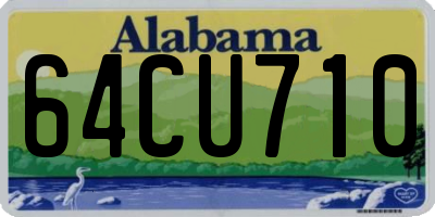 AL license plate 64CU710