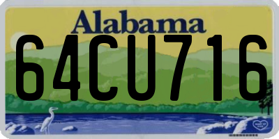AL license plate 64CU716