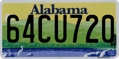 AL license plate 64CU720