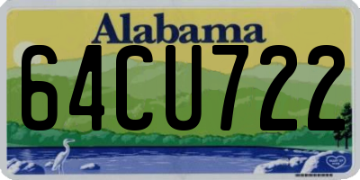AL license plate 64CU722