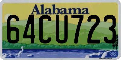 AL license plate 64CU723
