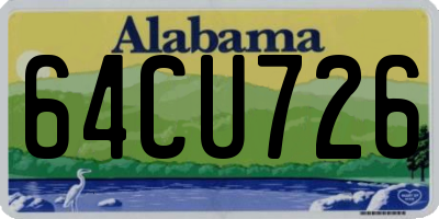 AL license plate 64CU726