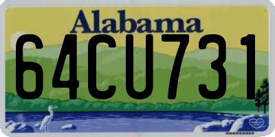 AL license plate 64CU731