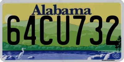 AL license plate 64CU732