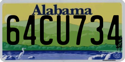 AL license plate 64CU734