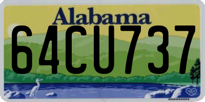 AL license plate 64CU737