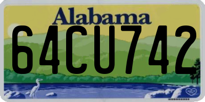 AL license plate 64CU742
