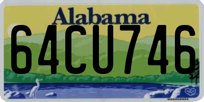 AL license plate 64CU746
