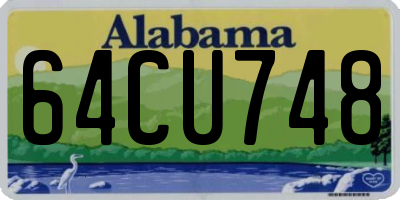 AL license plate 64CU748