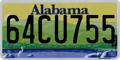 AL license plate 64CU755