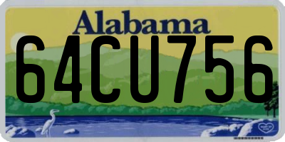 AL license plate 64CU756