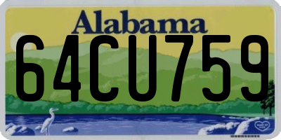 AL license plate 64CU759