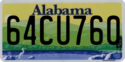 AL license plate 64CU760