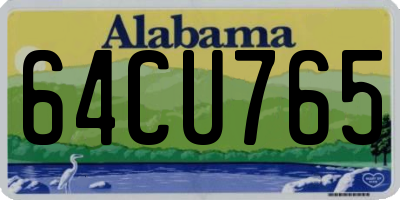 AL license plate 64CU765