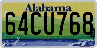 AL license plate 64CU768