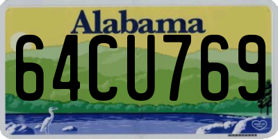 AL license plate 64CU769
