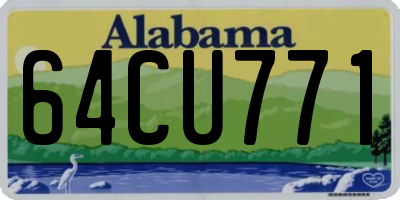 AL license plate 64CU771
