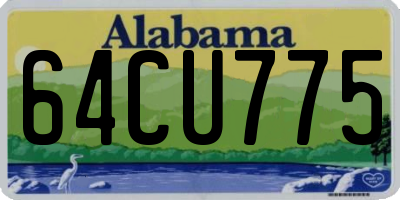 AL license plate 64CU775