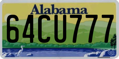 AL license plate 64CU777