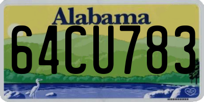 AL license plate 64CU783