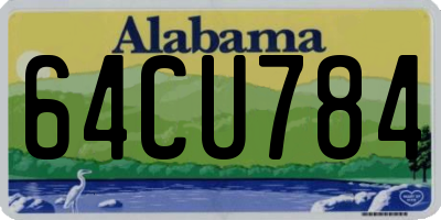 AL license plate 64CU784