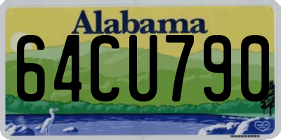 AL license plate 64CU790