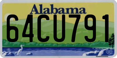 AL license plate 64CU791