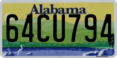 AL license plate 64CU794