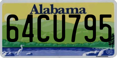 AL license plate 64CU795