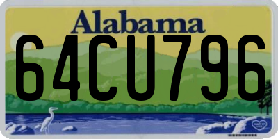 AL license plate 64CU796